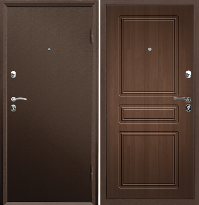 Дверь металлическая Б4 ПРАКТИК + MDF 2066/880/104 R/L